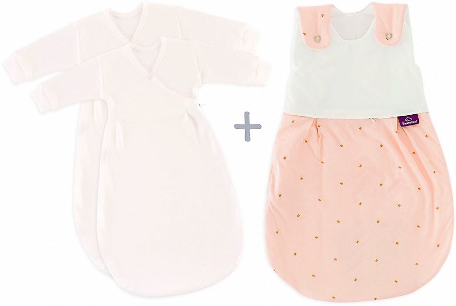 Träumeland Babyschlafsack "3tlg. Set LIEBMICH, Design Märchengold", (3 tlg. günstig online kaufen