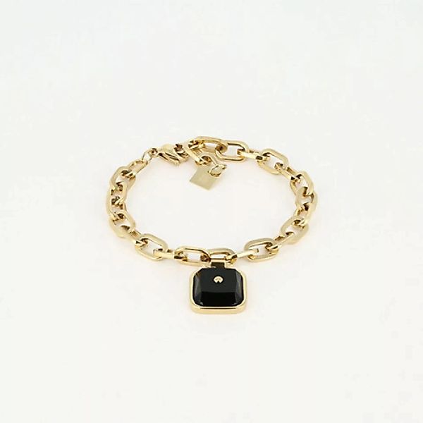 Zag Bijoux Armband Kettenglied Dore gold black / onyx günstig online kaufen