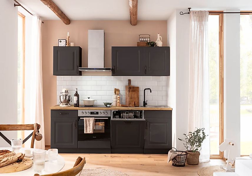 wiho Küchen Küchenzeile "Erla", mit Hanseatic-E-Geräten, Breite 220 cm günstig online kaufen