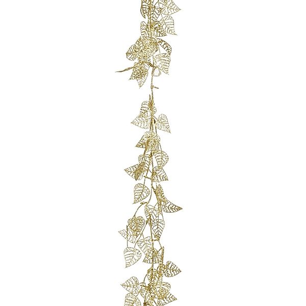 Mica Decorations Girlande Blättern 180 cm Gold günstig online kaufen