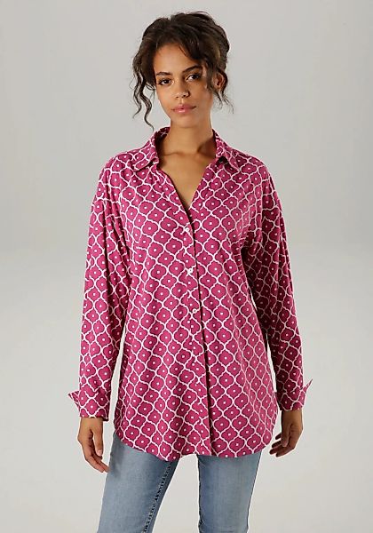 Aniston CASUAL Hemdbluse, mit interessantem, grafischen Muster - NEUE KOLLE günstig online kaufen