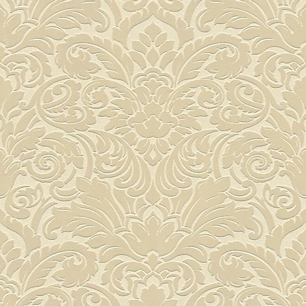 PROFHOME 335831-GU Barock Tapete Ornament Matt Beige 0,52 m x 10,05 m 5,22 günstig online kaufen