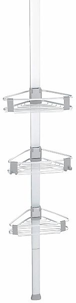 WENKO Teleskopregal "Duschecke Purio" mit 3 verstellbaren Ablagen günstig online kaufen