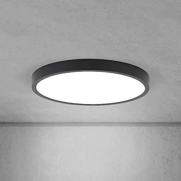 LED-Deckenlampe Disc, schwarz Ø 28 cm, CCT Metall/Kunststoff günstig online kaufen