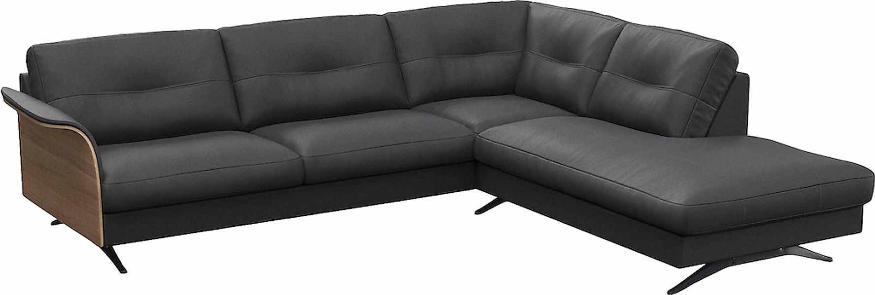 FLEXLUX Ecksofa "Glow, super bequem durch hochwertigem Sitzaufbau mit Feder günstig online kaufen