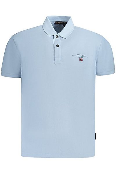 Napapijri Poloshirt Herren Kurzarm-Poloshirt Blau: Regular Fit günstig online kaufen