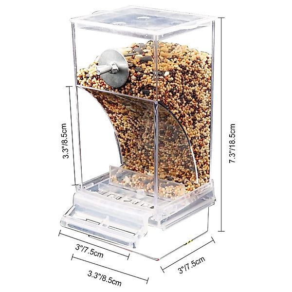 Vellora Futterstation Vogelfutterbox, Spritzschutz, automatischer Vogelfutt günstig online kaufen