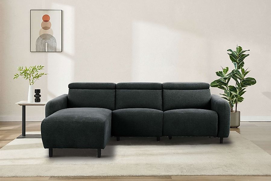 OTTO home Ecksofa "SKAANE Struktur, L-Form, 274 cm, manuelle/elektrische Re günstig online kaufen