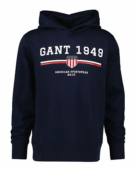 Gant Kapuzensweatshirt "GRAPHIC HOODIE", Rippbündchen, Print, regular fit günstig online kaufen