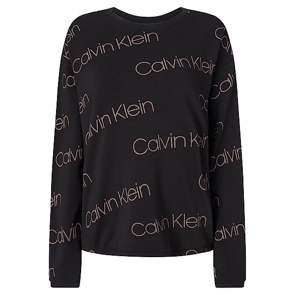 Calvin Klein Underwear Long Sleve Sweatshirt L Diagonal Icon Logo Print / B günstig online kaufen