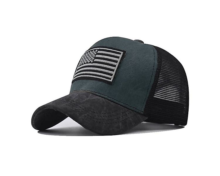 Sporty Trucker Cap U.S.A. Flag Fahne USA Basic Retro Amerika Trucker Mesh B günstig online kaufen