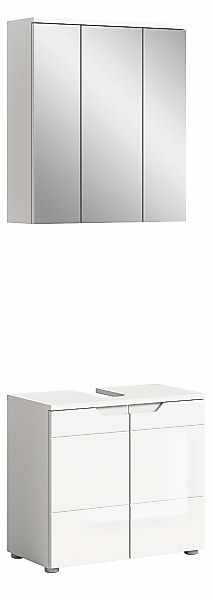 INOSIGN Badmöbel-Set "CAPRI, 2-teilig, mit eingefasster Griffmulde, bestehe günstig online kaufen