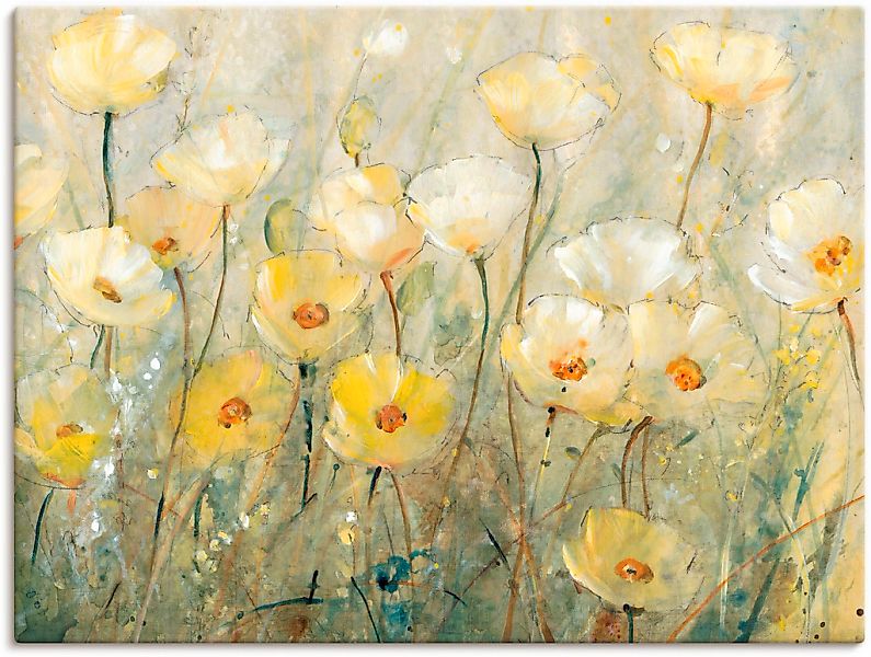 Artland "Sommer in voller Blüte II" Blumenwiese 1 Stk. tlg. als Leinwandbil günstig online kaufen