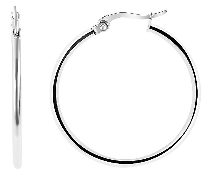 AKZENT Ohrring-Set Lilly Creolen Ohrringe Edelstahl silber Damen wasserfest günstig online kaufen