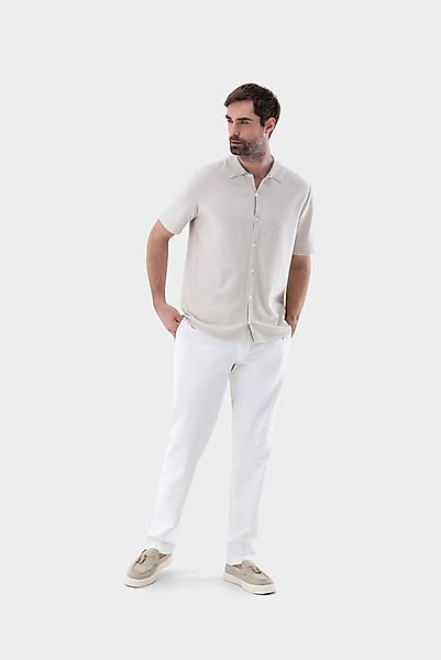 Strickhemd mit kurzarm aus Air Cotton günstig online kaufen