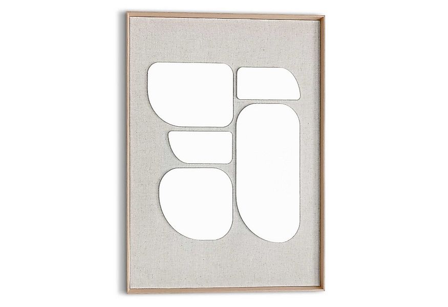 Reinders! Wandbild Organic Blocks, Wohnzimmer - Beige - MDF - Abstrakt - 50 günstig online kaufen