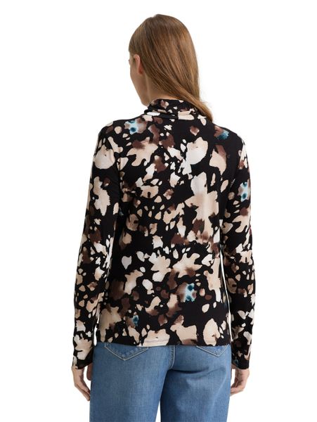 TOM TAILOR Denim Rollkragenshirt mit All-Over günstig online kaufen