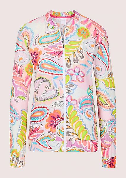 MADELEINE Langarmbluse "Blouson Farbenfrohe Print-Jacke aus Viskose" günstig online kaufen