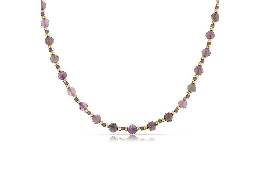 Made by Nami Perlenkette Damen Halskette Bunt 40 + 5 cm verstellbar wasserf günstig online kaufen