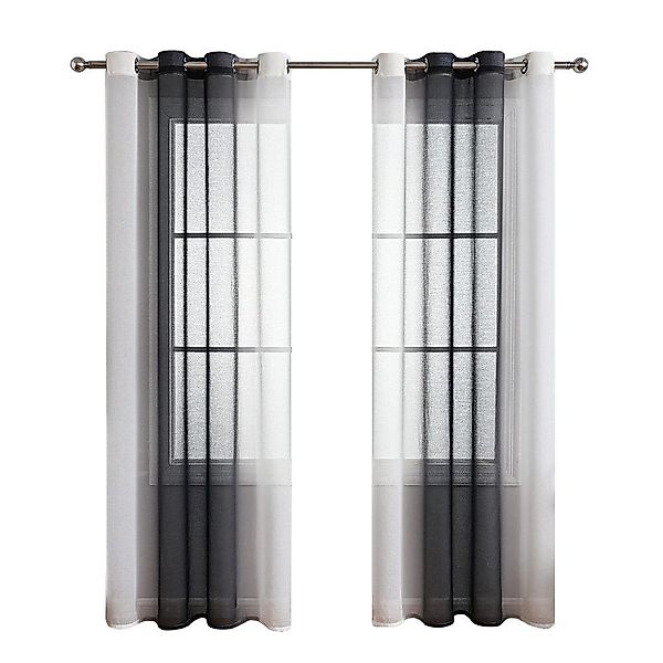 NUODWELL Gardine 2er Set Voile Vorhänge, günstig online kaufen