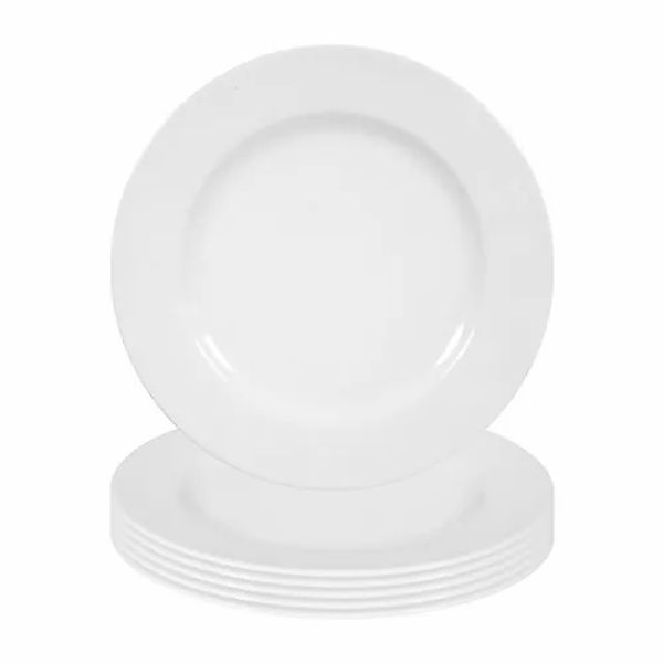 Seltmann Weiden Speiseteller »Speiseteller Rondo/Liane ø 25 cm 6er Set weiß günstig online kaufen