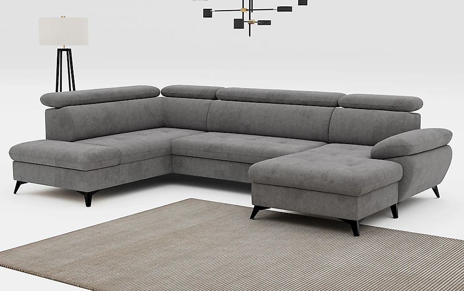 COTTA Wohnlandschaft "Hudson U-Form", mit Kopfteilverstellung, wahlweise mi günstig online kaufen