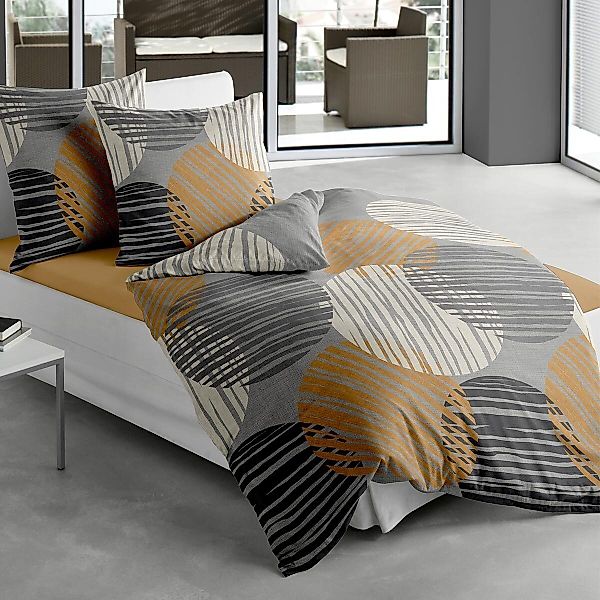 TRAUMSCHLAF Bettwäsche Kreise, Mako Satin, 2 günstig online kaufen