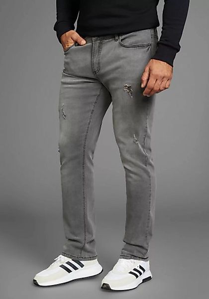 Bruno Banani Straight-Jeans Hutch gerade Beinform, mit Destroyed-Effekten, günstig online kaufen