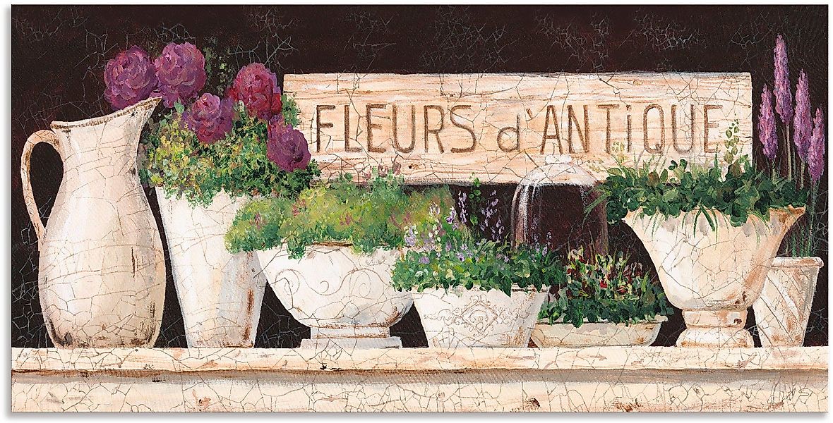 Artland Wandbild Antike Blumen, Vasen & günstig online kaufen