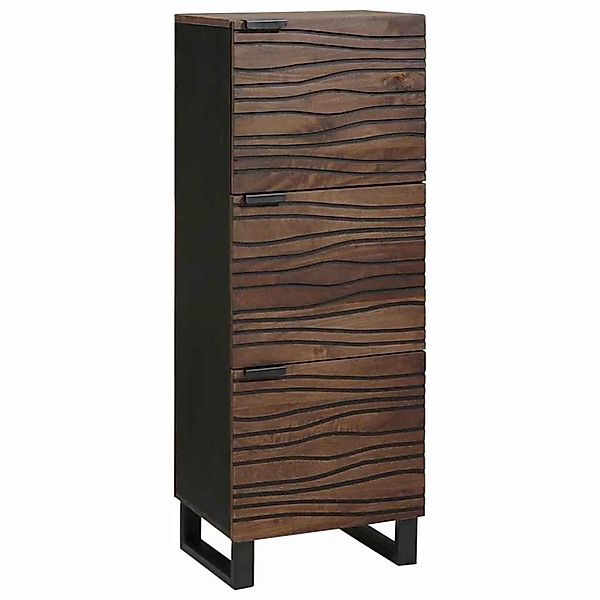vidaXL Highboard Braun 40 x 33 x 110 cm Massives Mangoholz 4018037 günstig online kaufen