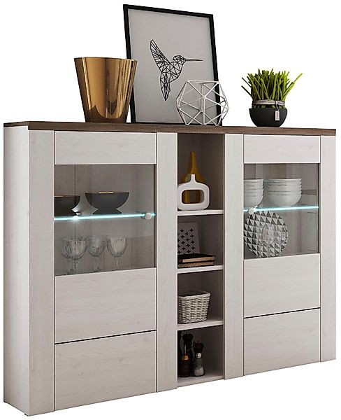 Home affaire Highboard Larona, zeitlose Hochkommode günstig online kaufen