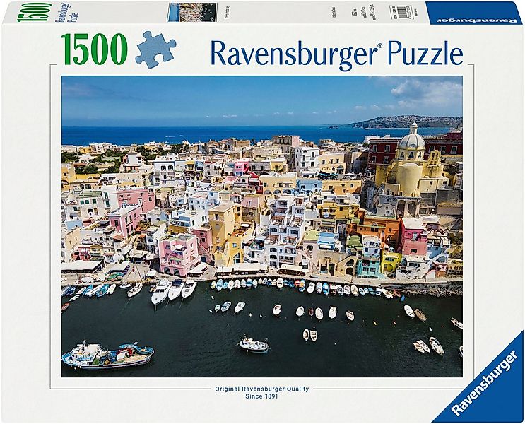Ravensburger Puzzle Buntes Procida Italien, 1500 Puzzleteile, Made in Germa günstig online kaufen