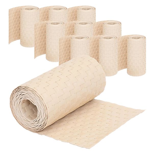 Jardinion Sichtschutzstreifen 10x 250cm x 19cm x 2,4mm Beige Blickdicht günstig online kaufen