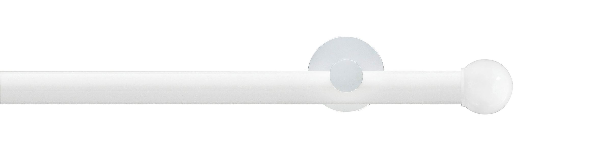 GARESA Gardinenstange "WHITE" Ø 20 mm 2 läufig-läufig Wunschmaßlänge Vorhan günstig online kaufen