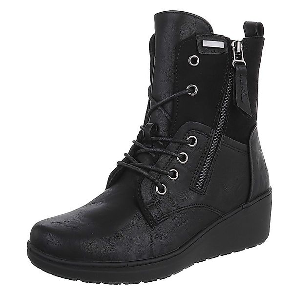Ital-Design Damen Stiefeletten mit Schnürung und günstig online kaufen