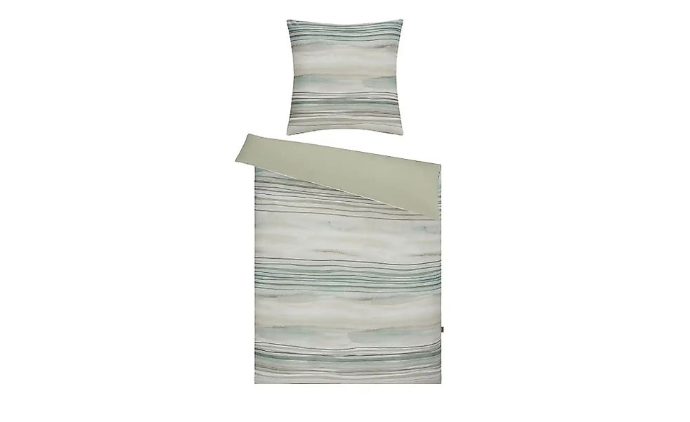 Como Green Satin Wende-Bettwäsche  Ombre ¦ grün ¦ Maße (cm): B: 135 Bettwar günstig online kaufen