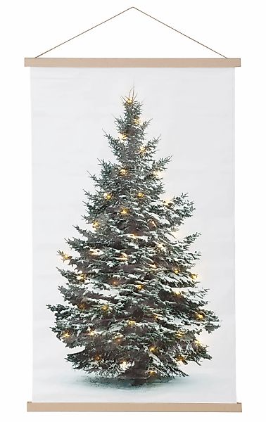 Home affaire LED-Bild "Wandbehang, Weihnachtsdeko" Weihnachten 1 Stk. tlg. günstig online kaufen