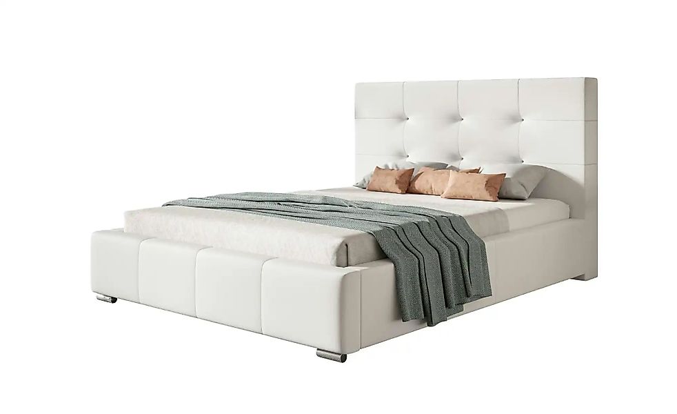 Polsterbett mit Stauraum Bristol ¦ weiß ¦ Maße (cm): B: 140 H: 104 Betten > günstig online kaufen