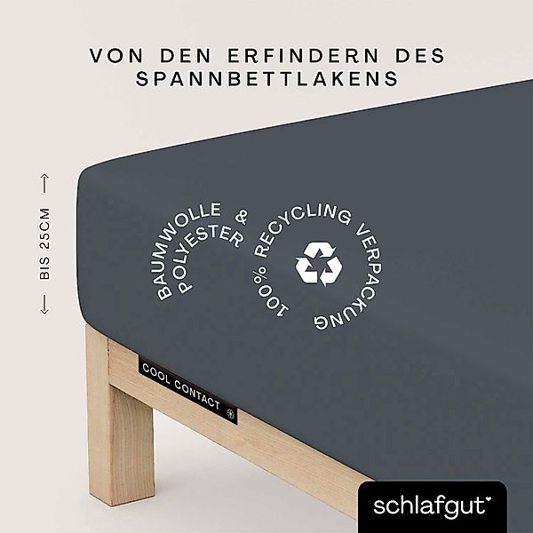 Schlafgut Spannbettlaken Cool Contact, Microfaser, Gummizug: günstig online kaufen