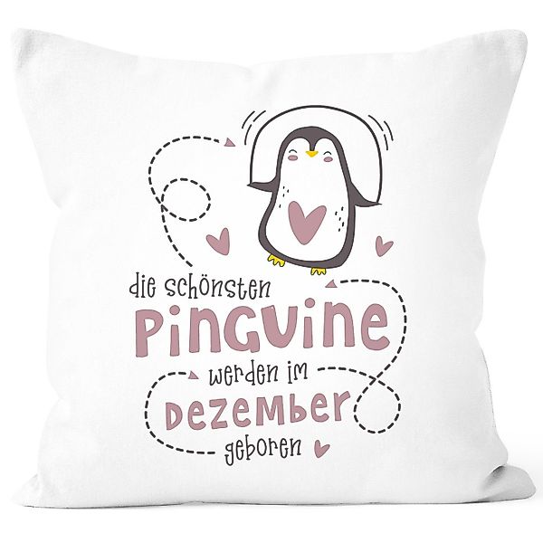 SpecialMe Dekokissen Kissen-Bezug Die Schönsten Pinguine günstig online kaufen