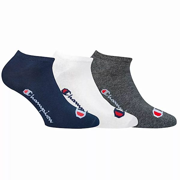 Champion Unisex Socken, 3 Paar - Sneakersocken, No Show Socks Legacy Blau/W günstig online kaufen