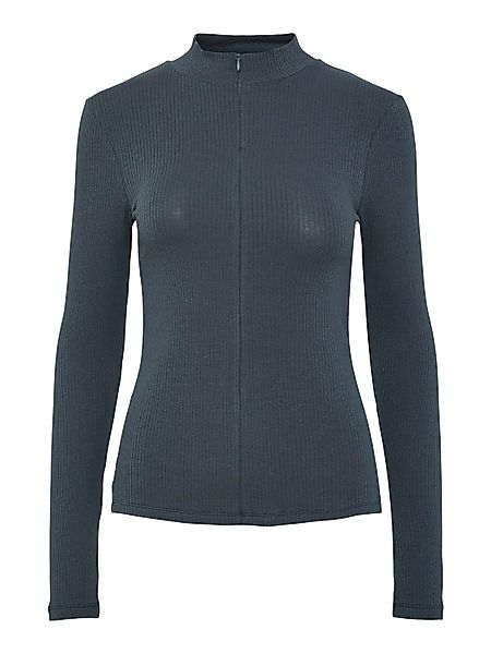 pieces Stehkragenshirt PCKITTE ZIP LS T-NECK günstig online kaufen
