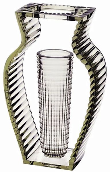 Vase I shine plastikmaterial grün - Kartell - Grün günstig online kaufen