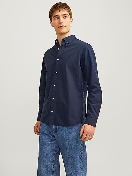 Jack & Jones Langarmhemd JPRCCPOPLIN LOGO günstig online kaufen