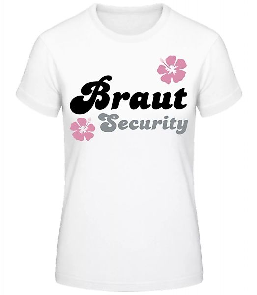 JGA Braut Security Blumen · Frauen Basic T-Shirt günstig online kaufen