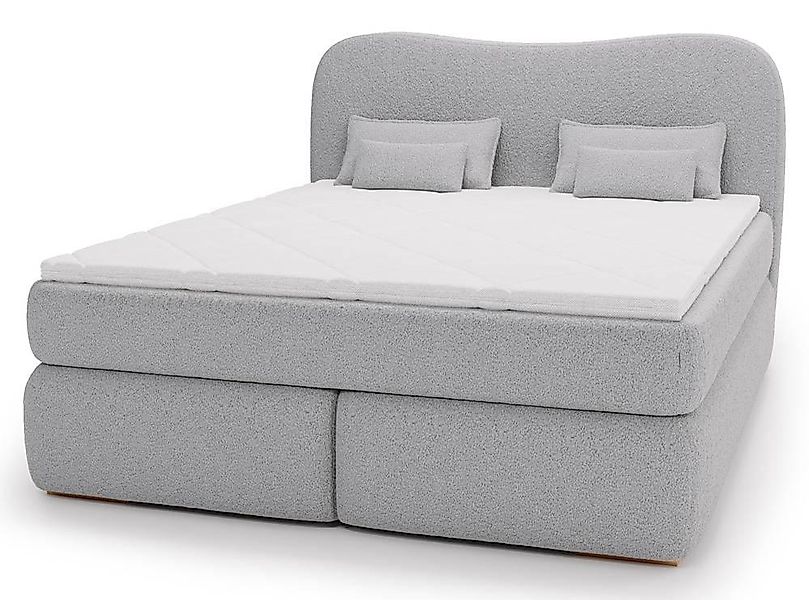 NADUVI Collection | Lavelle Boxspringbett Bouclé mit Stauraum günstig online kaufen