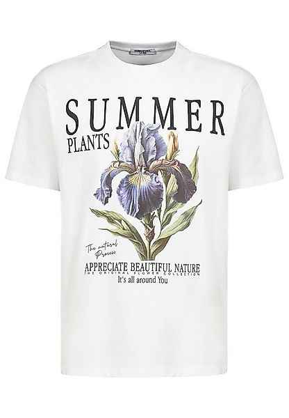 SUBLEVEL T-Shirt Botanische Blumenkollektion mit Wachstumsmotto Botanical F günstig online kaufen