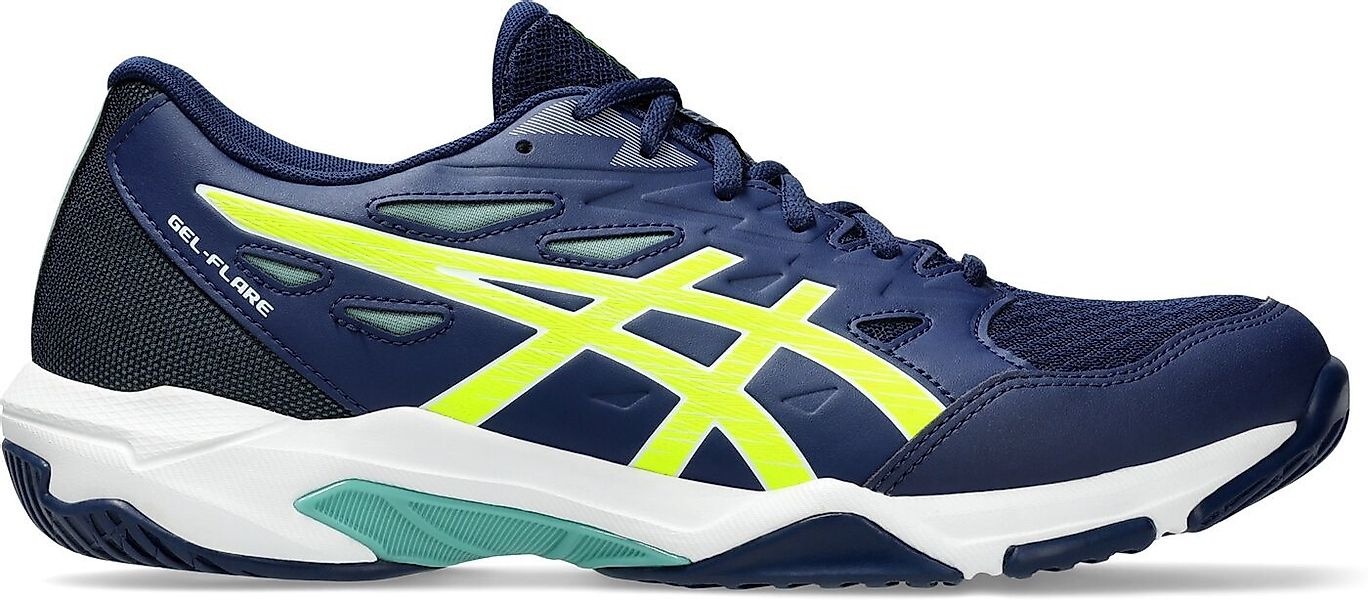 Asics GEL-FLARE BLUE EXPANSE/SAFETY YELLOW Hallenschuh günstig online kaufen
