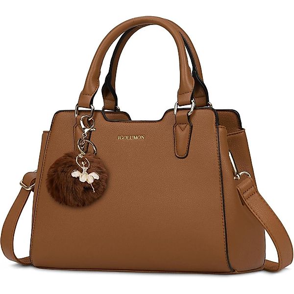 LuxusKollektion Henkeltasche Damen Handtasche Mittelgroß Leder günstig online kaufen