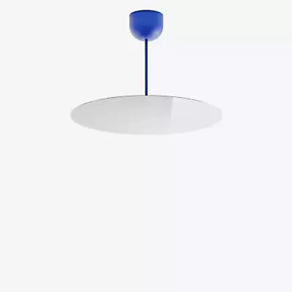Luceplan Millimetro Pendelleuchte LED, messing/blau - H. 33 cm - ø50 - Phas günstig online kaufen